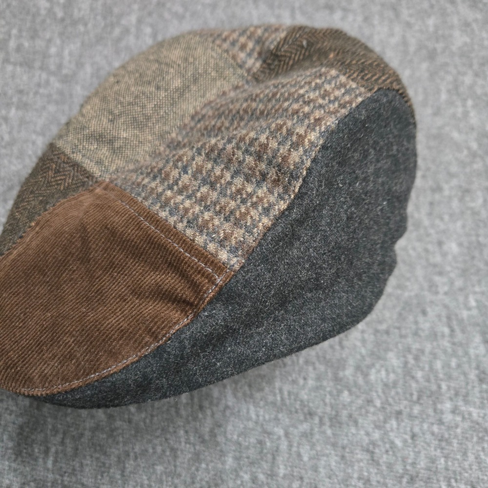 Newsboy Patchwork Cap Large Dark Academia Ivy League‎ Heritage Granola Professor